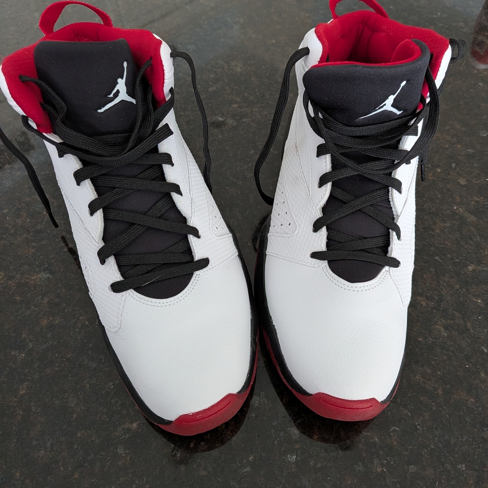 Jordan White Red and Black Lift Off Nike High-Top Sneakers Size 12